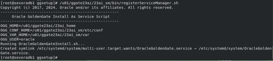 servicemanager.sh çalıştırılması