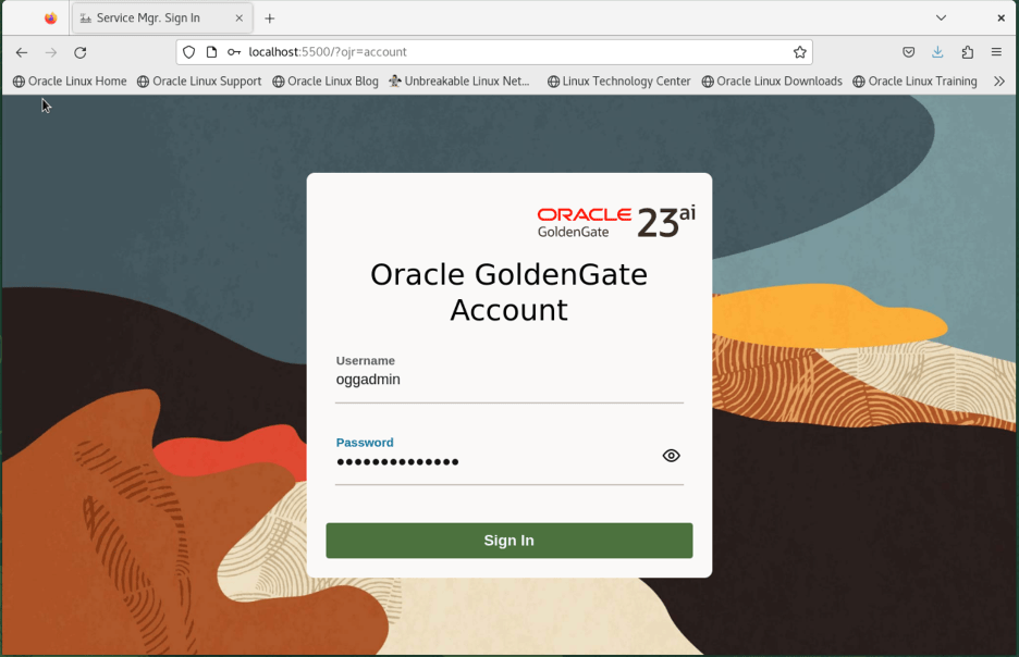 Service Manager login ekranı